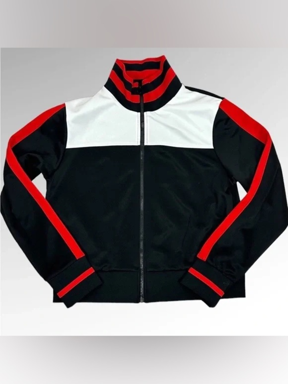 Wild Fable Unisex Black/White/Red Track Jacket - Size L